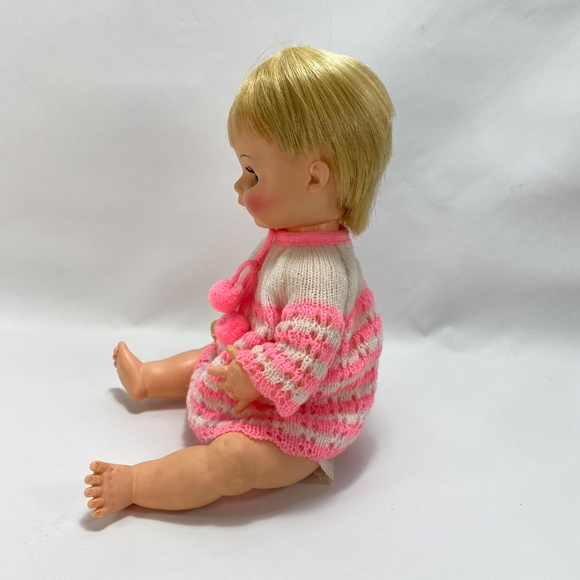 Vintage 1969 Horsman Baby Doll 16" Drink Wet Open Close Eyes Moving Arm Legs - Picture 5 of 16